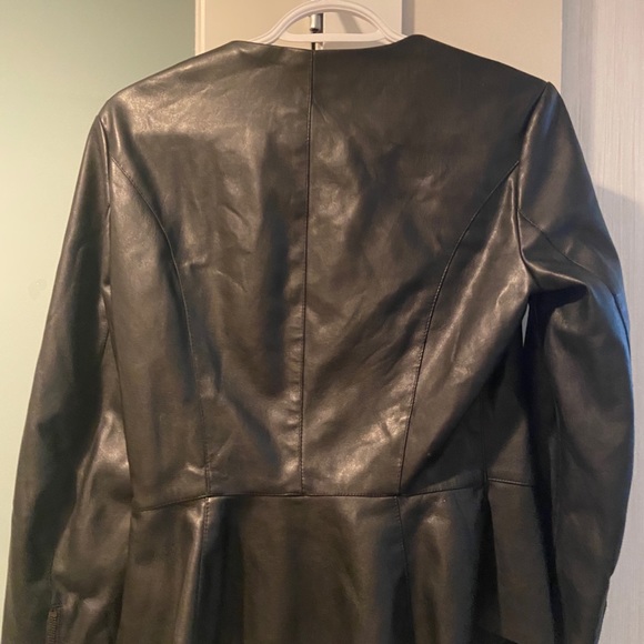 Zara Basic Leather Jacket - Picture 3 of 4